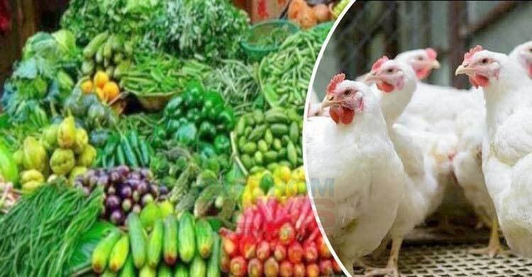 কমেছে মুরগির দাম, বেড়েছে সবজির দাম