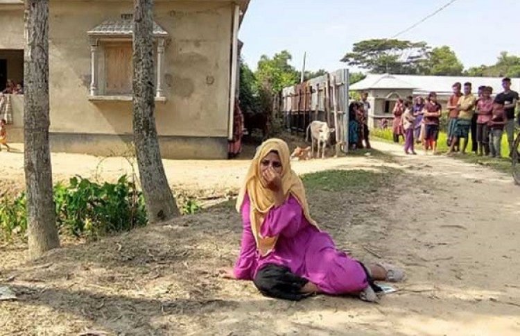 মৌলভীবাজারে দেবরকে বিয়ের দাবিতে ভাবির অনশন