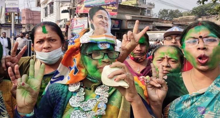 ব্যাপক ভোটে জয় পেয়েছে ক্ষমতাসীন দল তৃণমূল কংগ্রেস