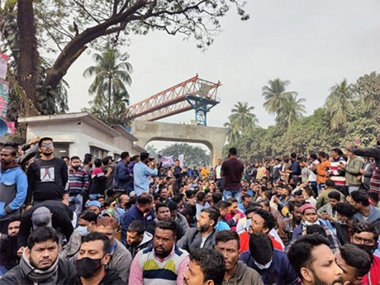 রাজধানীতে বিএনপির মানববন্ধন রূপ নিয়েছে সমাবেশে