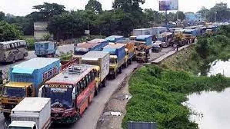 টাঙ্গাইল মহাসড়কে ১৫ কিলোমিটার যানজট