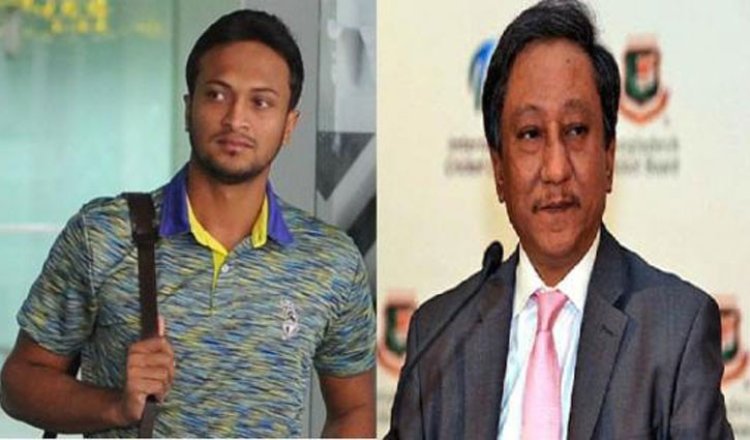 মিরপুরে সাকিবের সঙ্গে বৈঠকে বসেছেন পাপন