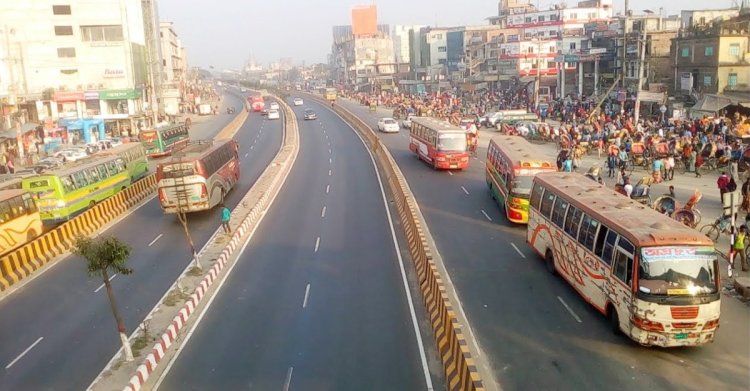 ২৬শে মার্চ নয়ারহাট-আমিনবাজার সড়ক বন্ধ ৩ ঘণ্টা