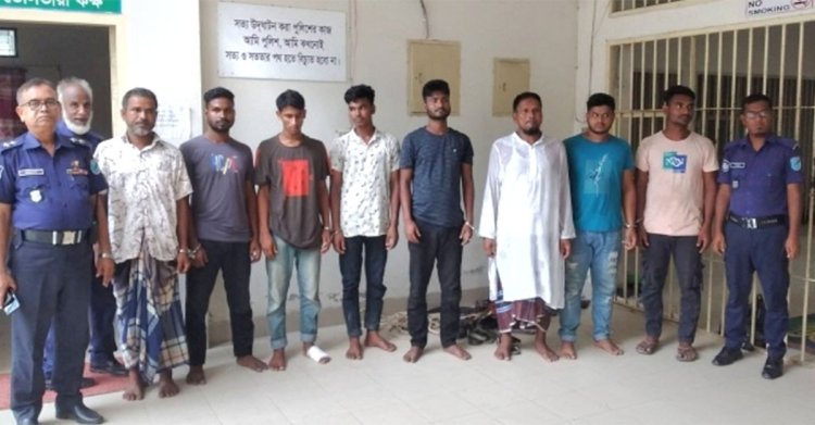কটিয়াদীতে যুবককে কুপিয়ে খুন, গ্রেপ্তার ৮