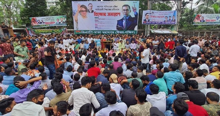 লোডশেডিং ও জ্বালানি খাতে অব্যবস্থাপনার প্রতিবাদে বিএনপির বিক্ষোভে জনতার ঢল