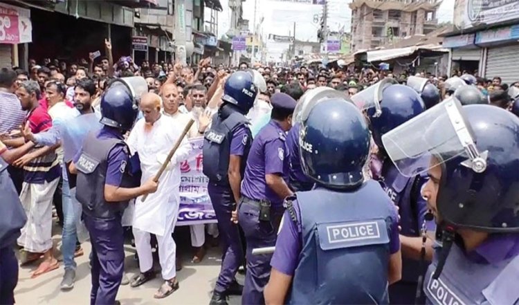 ভোলায় পুলিশ-বিএনপি সংঘর্ষের ঘটনায় দুই মামলা: আটক ৮