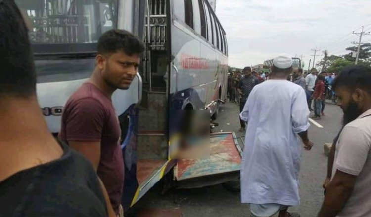 বরিশালে শ্যামলী পরিবহনের চাপায় ভ্যানের দুই যাত্রী নিহত