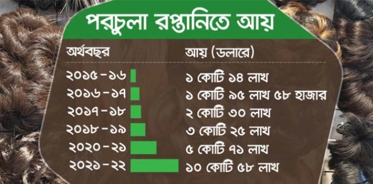 ১০ বছরে ১০ গুণ বেড়েছে পরচুলা থেকে রপ্তানি আয়