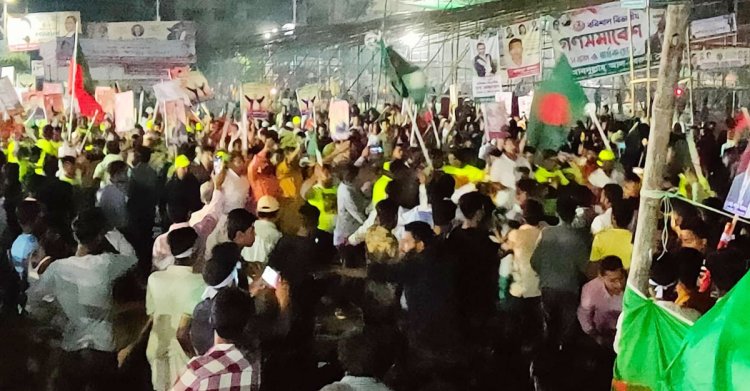 আগের রাতেই কানায় কানায় পূর্ণ বিএনপির সমাবেশস্থল