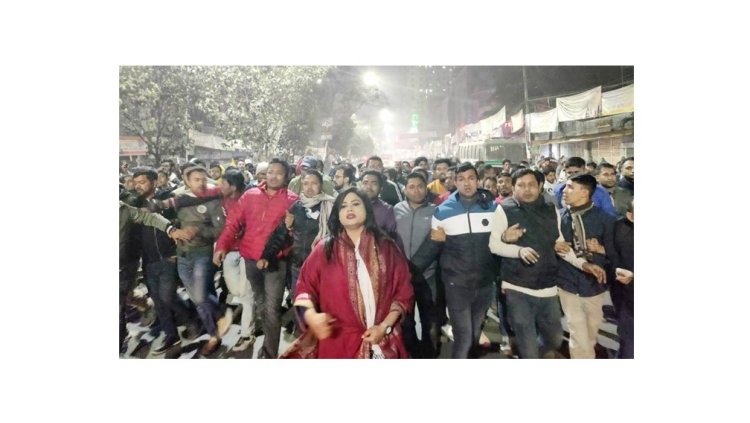 নয়াপল্টনে ছাত্রদলের বিক্ষোভ