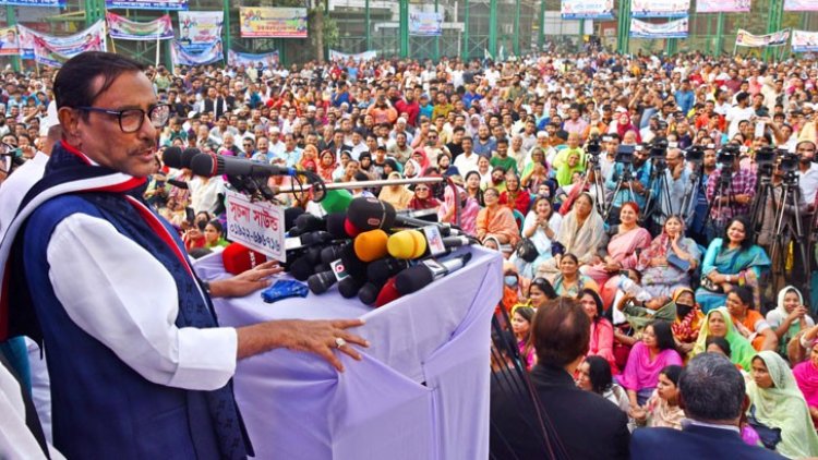 নির্বাচনে আসুন, ফাঁকা মাঠে গোল দিতে চাই না: ওবায়দুল কাদের