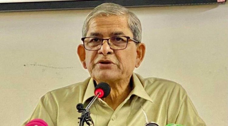 বঙ্গবাজারের অগ্নিকাণ্ডের ঘটনায় সরকার দায়ী: মির্জা ফখরুল