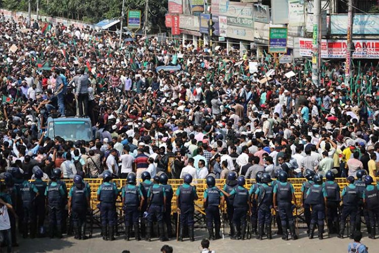 শাপলা চত্বর থেকে ফিরে আসছে জামায়াত, আরামবাগেই সমাবেশ