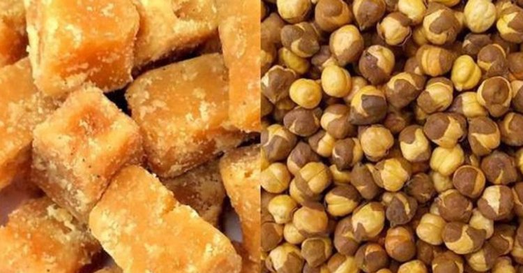 গুড় এবং ভাজা ছোলা একসাথে থাওয়ার উপকারিতা