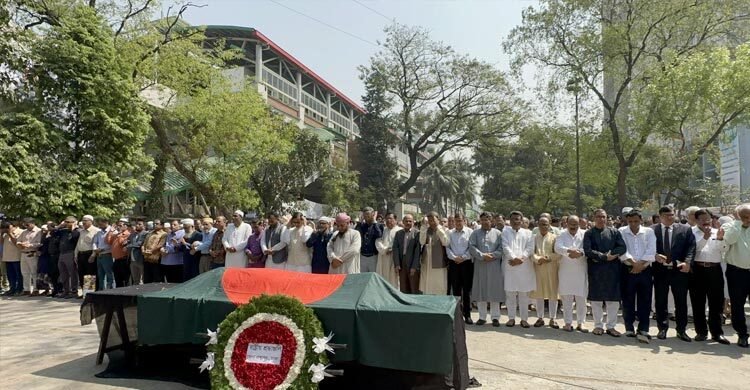 জাতীয় প্রেস ক্লাবে ইহসানুল করিমের জানাজা