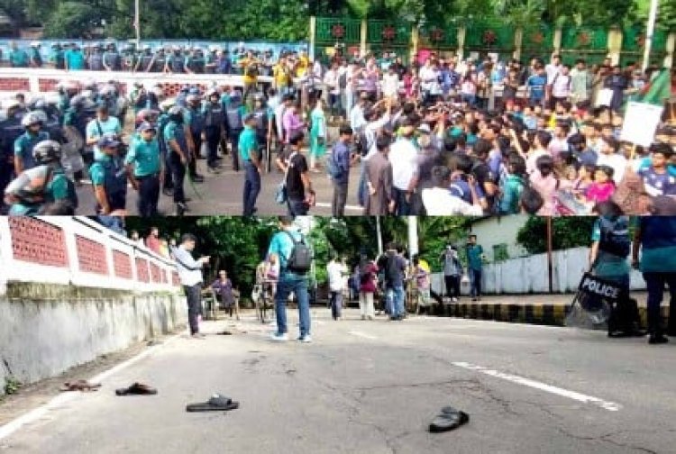 চবিতে শিক্ষার্থীদের ওপর পুলিশের হামলা, সড়ক অবরোধ
