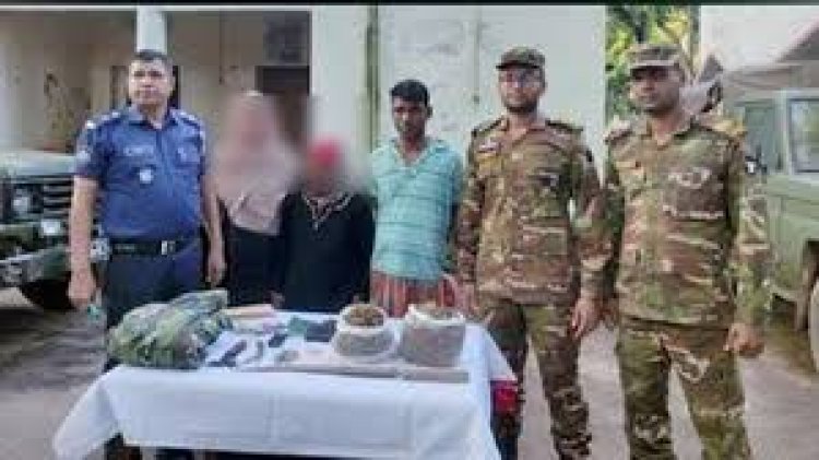 রায়পুরে মাদকসহ মা-ছেলে আটক
